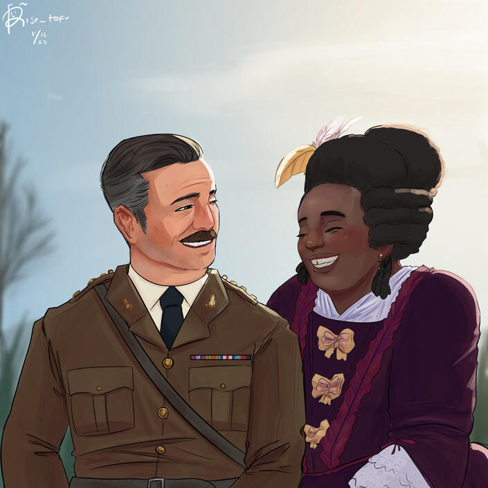 Captain and Kitty - BBC Ghosts